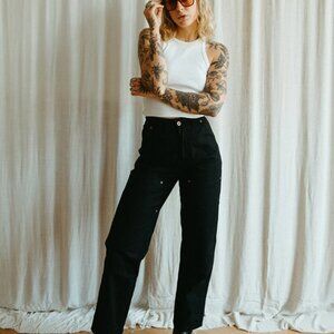 P&Co 304 Albion Carpenter Pant Black UK10 - P and Co